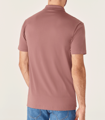 Polo Interloque Fio 140 Rosa thumbnail 3