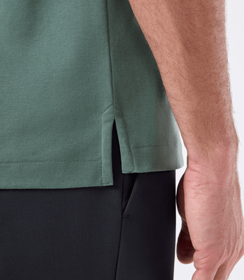 Polo Interloque Fio 140 3 Botões Verde thumbnail 5