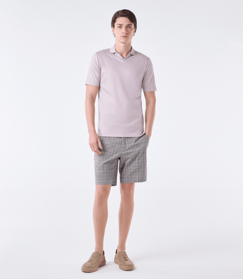 Polo Interloque Gola V Dupla Lilás thumbnail 2