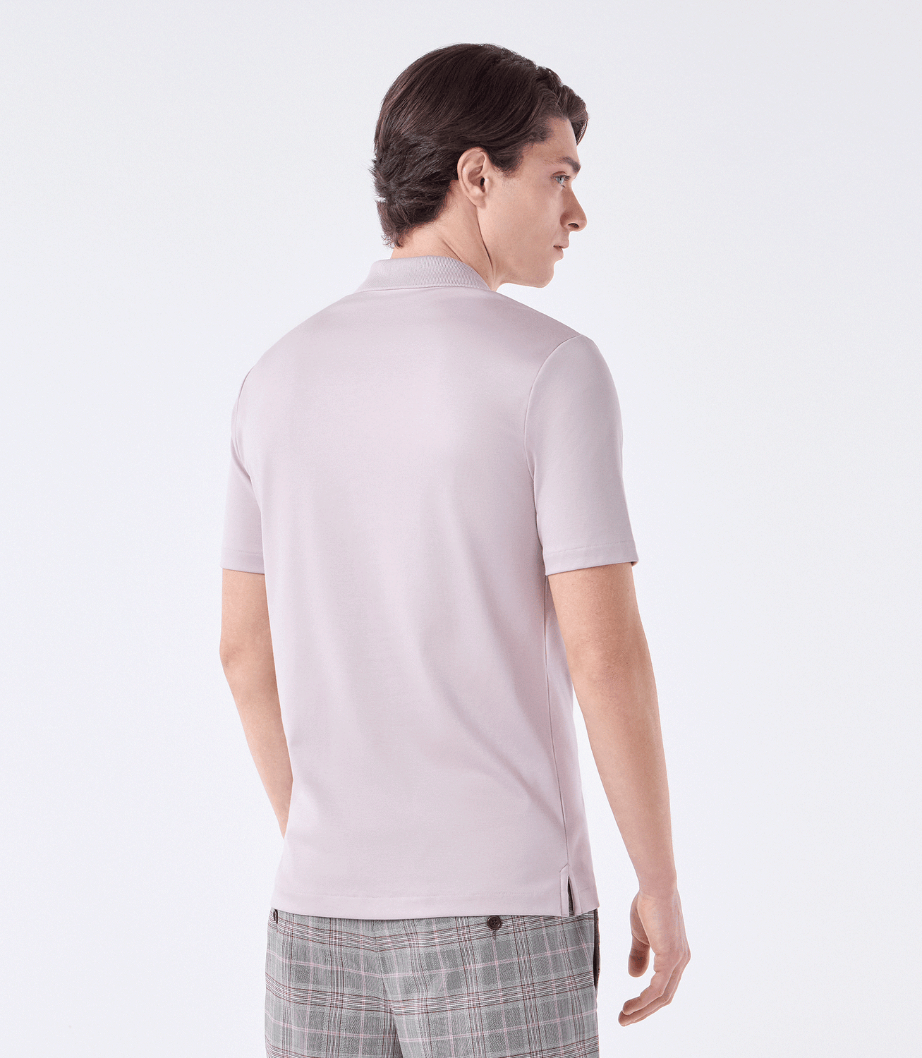 Polo Interloque Gola V Dupla Lilás – slide 3