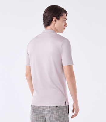 Polo Interloque Gola V Dupla Lilás thumbnail 3