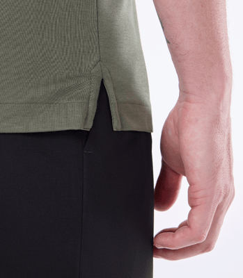 Camisa Polo Interloque 44/1 Gola V Dupla Verde thumbnail 5