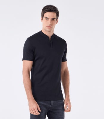 Polo Interlock Bomber com Zíper Preto thumbnail 1