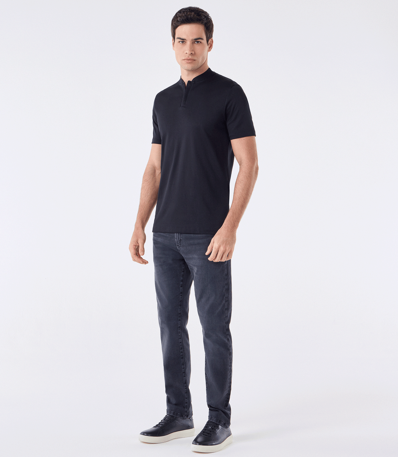 Polo Interlock Bomber com Zíper Preto – slide 2