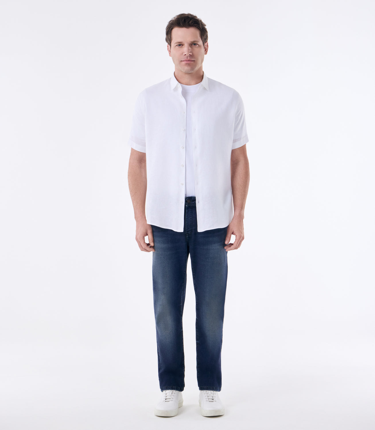 Camisa de Linho Manga Curta Branco – slide 2
