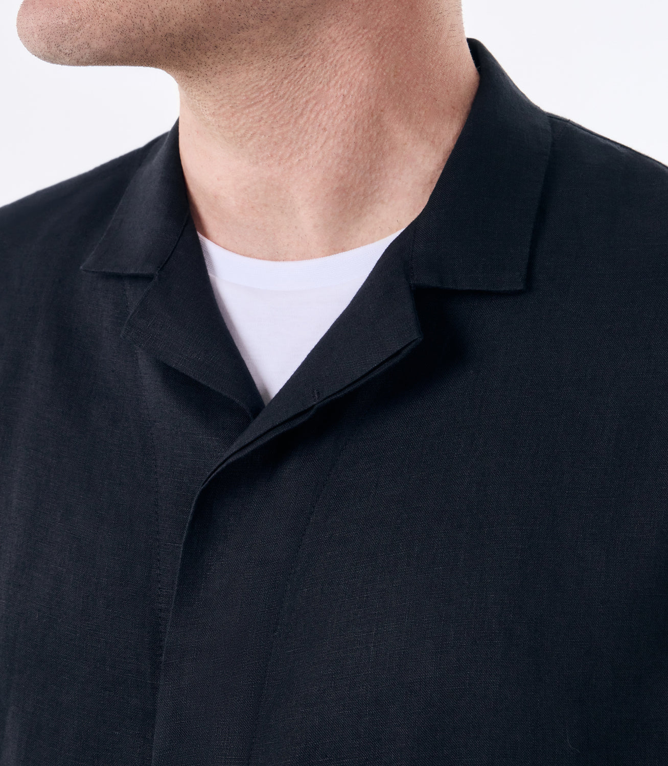 Camisa de Linho Box Preto – slide 4