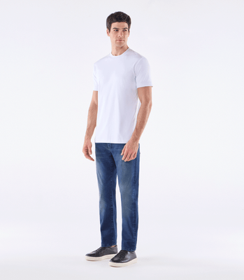 Camiseta Pima Interloque Gola Média Branco thumbnail 2