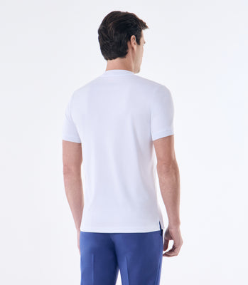 Camiseta Pima Interloque Gola Média Branco thumbnail 3
