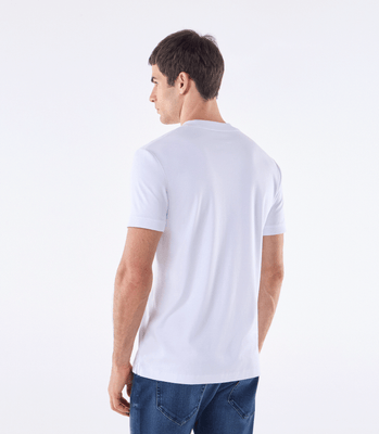 Camiseta Pima Interloque Gola Média Branco thumbnail 3