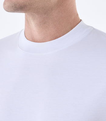 Camiseta Pima Interloque Gola Média Branco thumbnail 4