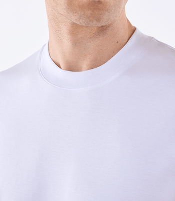 Camiseta Pima Interloque Gola Média Branco thumbnail 4