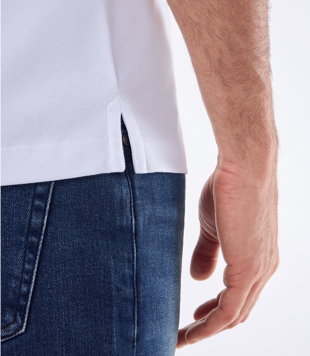 Camiseta Pima Interloque Gola Média Branco – slide 5