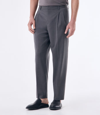 Calça Pregas Tailor Air Cinza thumbnail 1