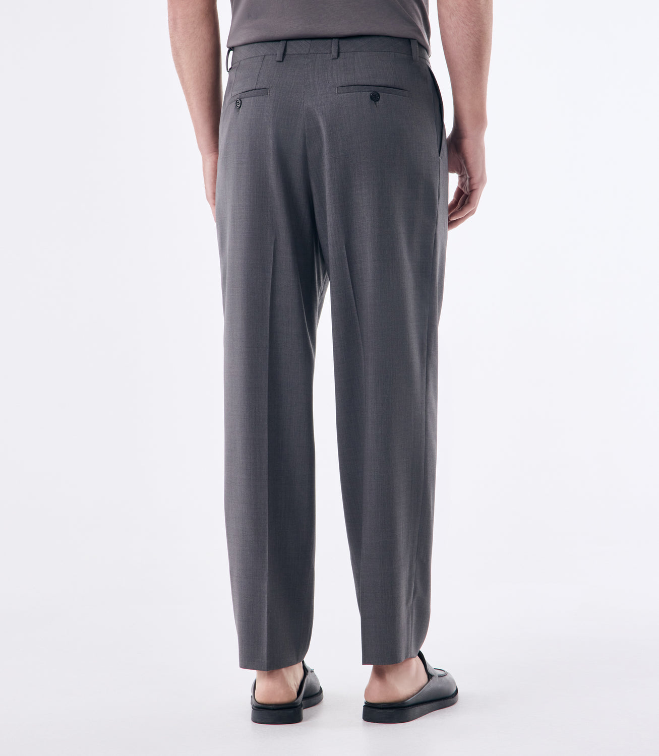 Calça Pregas Tailor Air Cinza – slide 3
