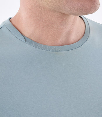 Camiseta Pima Interloque Gola Cruzada Verde thumbnail 4