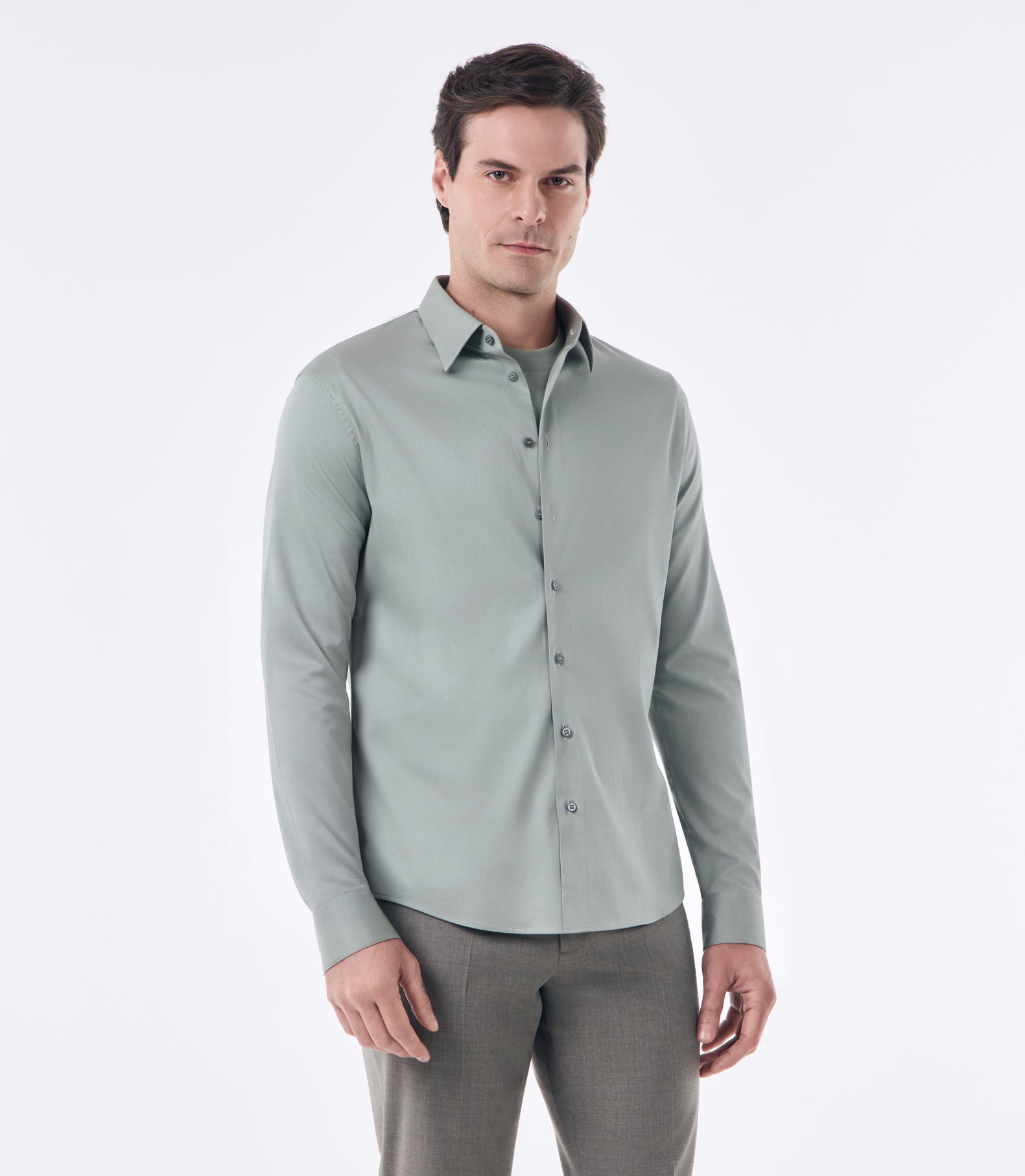 Camisa Social Manga Longa Austin Verde