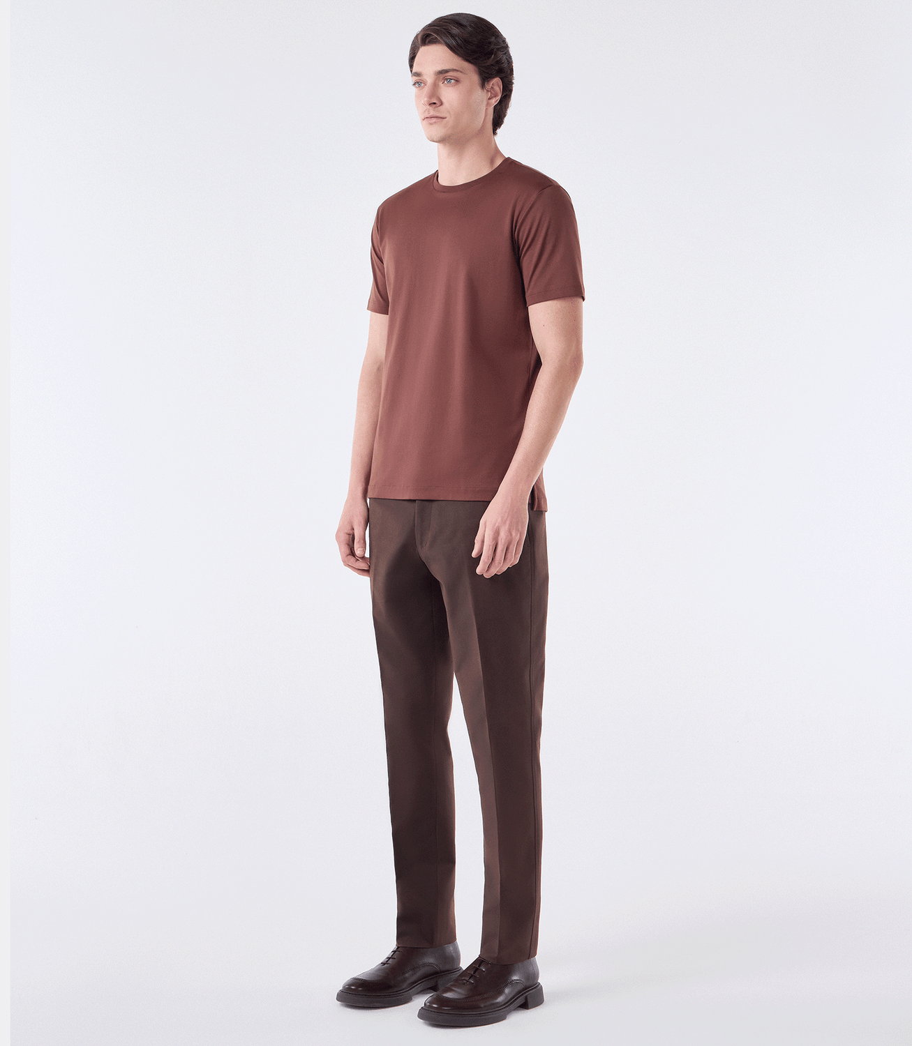 Camiseta Interloque Fio 140 Marrom – slide 2