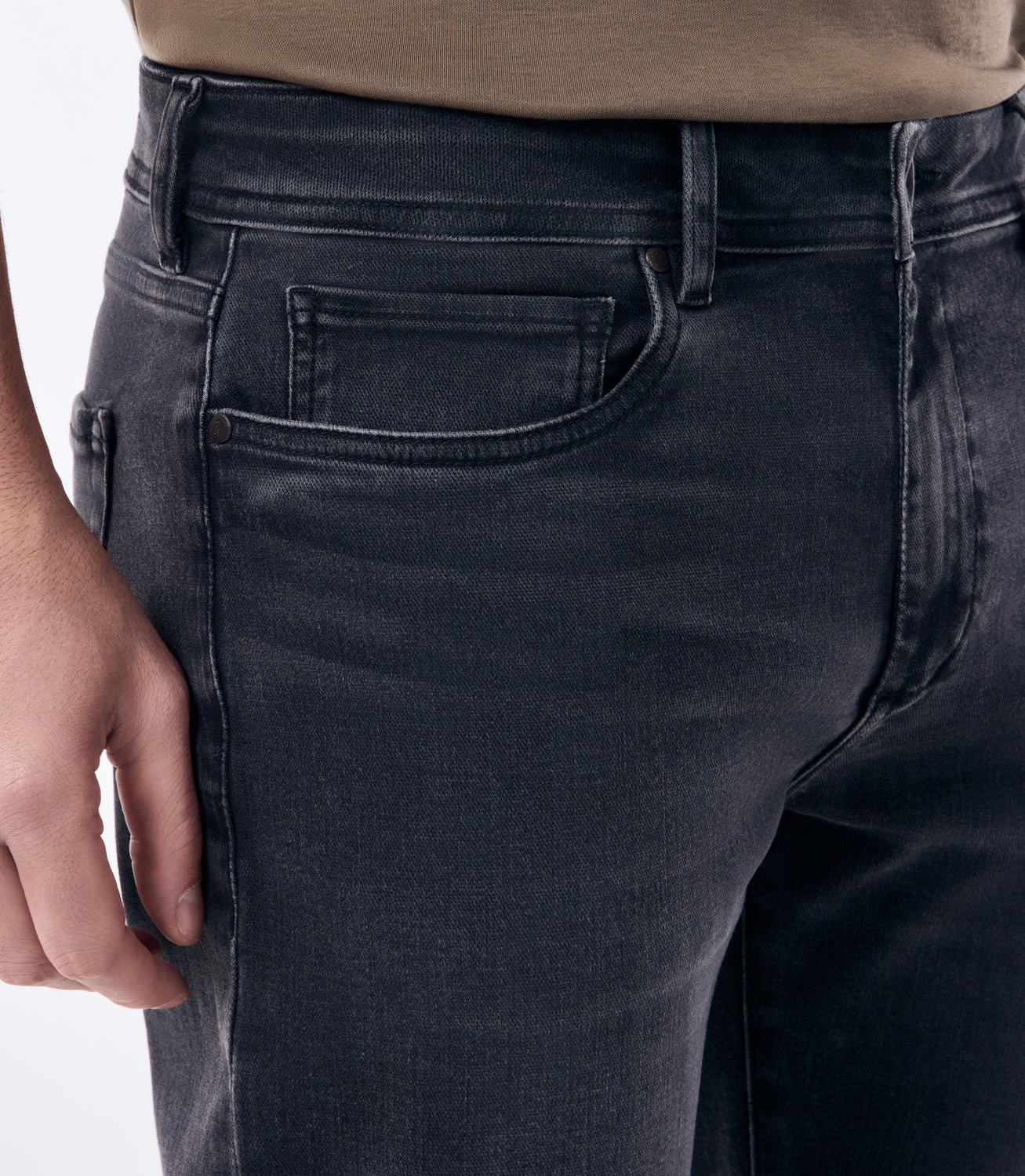 Calça Jeans Preto Stone Cinza – slide 4