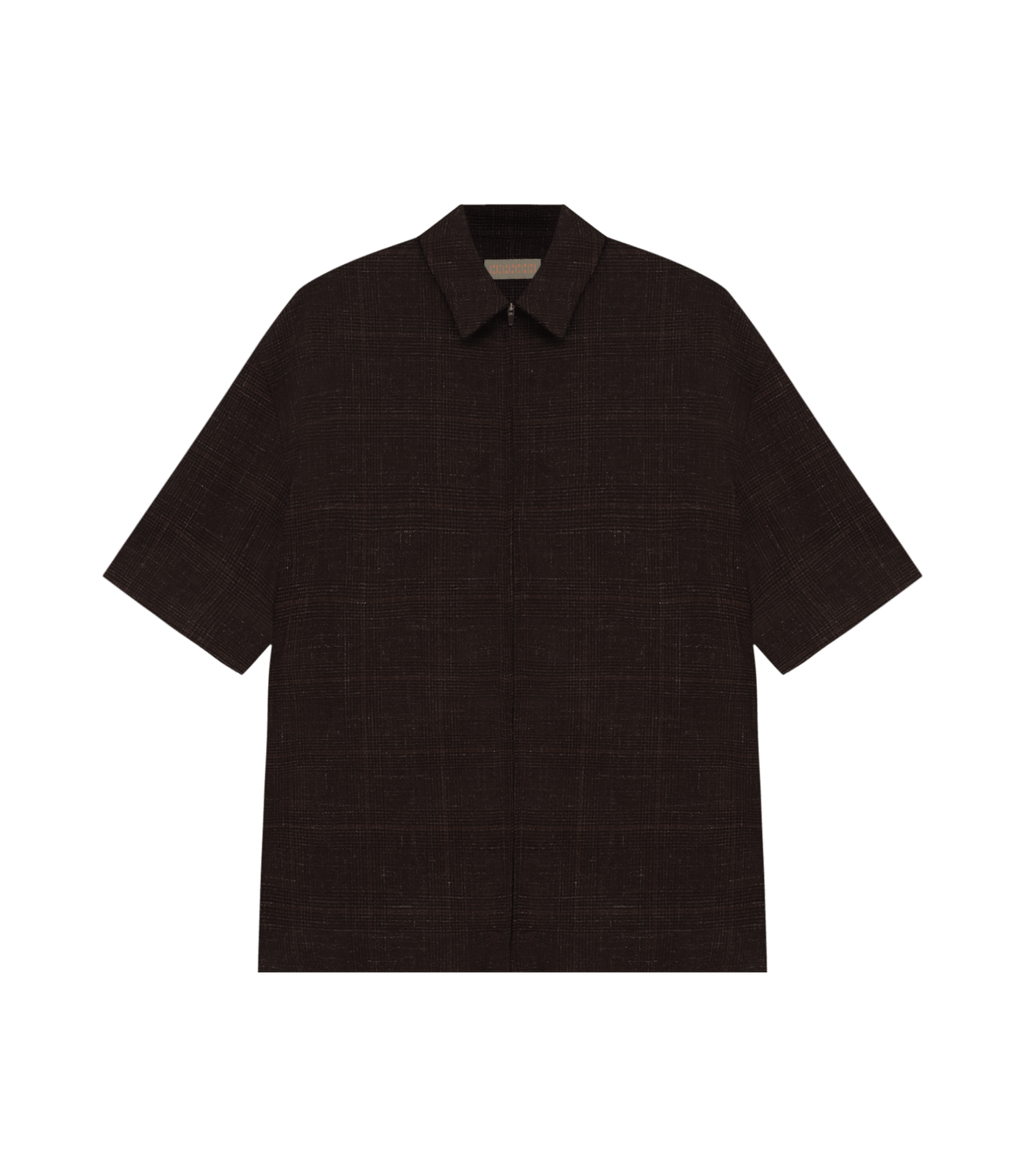 Camisa Box Vista Zíper Marrom – slide 1