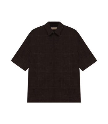 Camisa Box Vista Zíper Marrom thumbnail 1