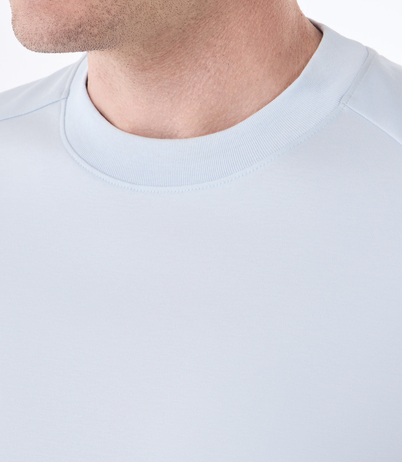 Camiseta Masculina em Algodão Pima Interloque Recorte Raglan Azul – slide 4