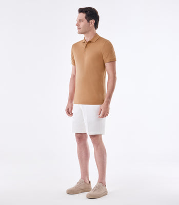 Camisa Polo Masculina em Algodão Pima Interloque Marrom thumbnail 2