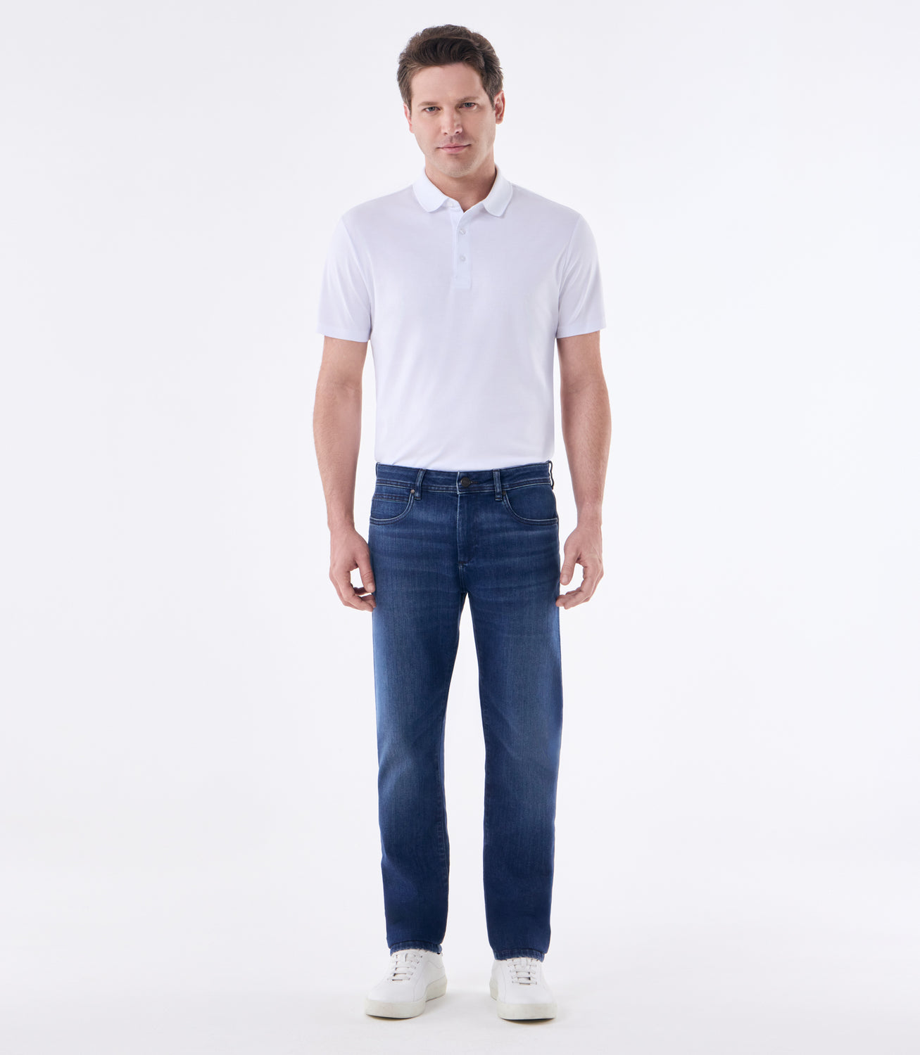 Calça Jeans Masculina Slim Dark Blue Azul – slide 2
