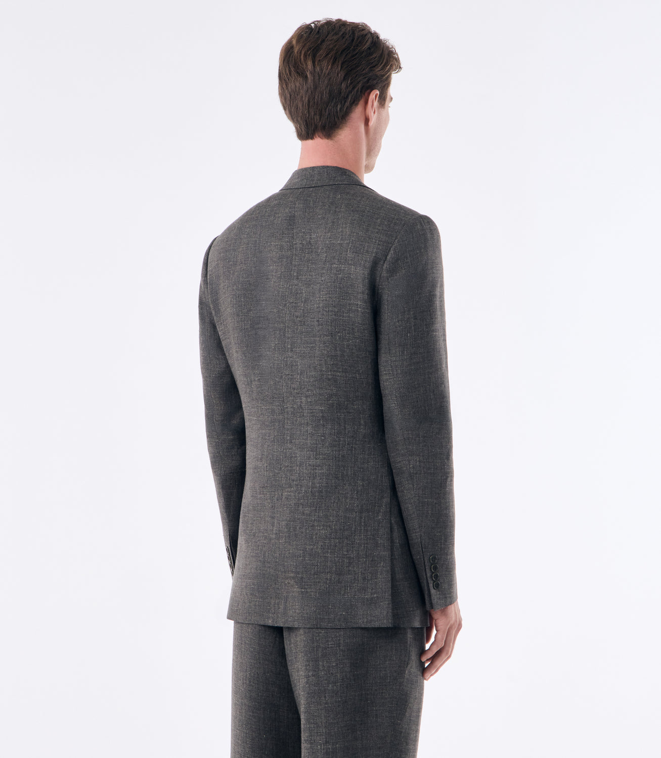 Blazer Masculino Slim Meio Forro em Linho Verde – slide 3