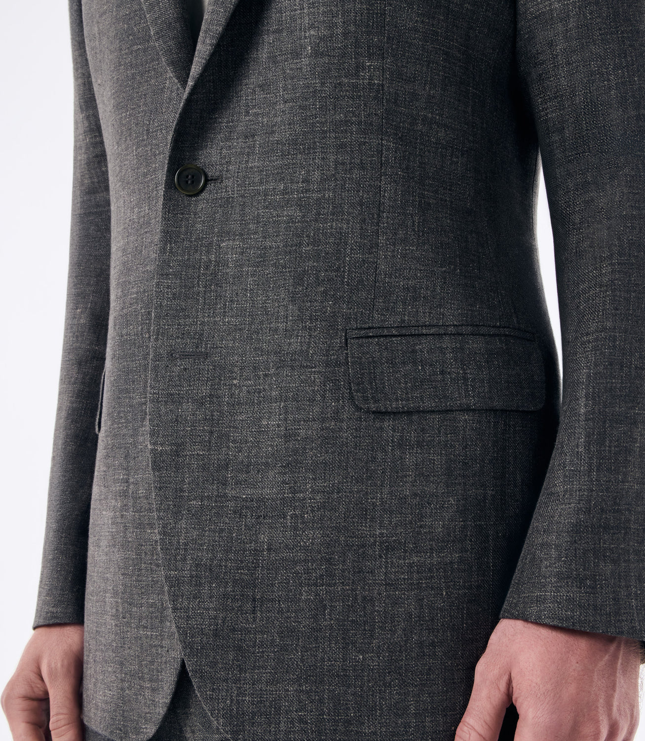 Blazer Masculino Slim Meio Forro em Linho Verde – slide 5